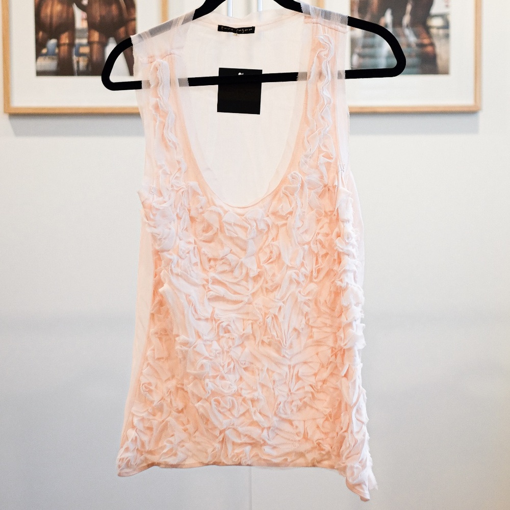 Pure Sugar Rosette Tank Top, Size L, Blush Pink